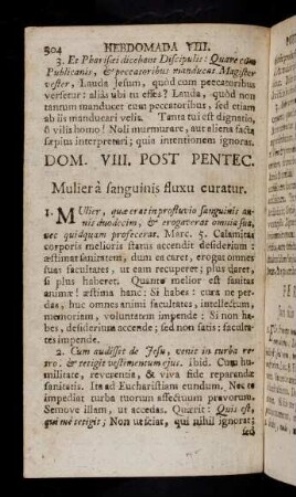 304-313, Hebdomada VIII. Post Pentecosten.