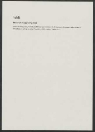 Fehlt: Heinrich Heppenheimer