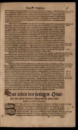 Das leben des heiligen Odulphi/