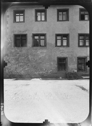 Schmalkalden, Pfaffengasse 26. Wohnhaus. Straßenfront (Teilansicht)