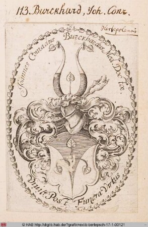 Wappen des Johannes Conrad Burckhard