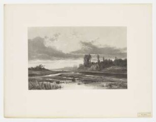 Bords de la Marne, Blatt 46 der Folge "Le paysage au fusain"