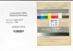 Entnazifizierung Ernst Lehbrink , geb. 02.05.1903 (Polizist)