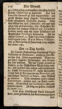 116-133, Tag 16. - 30.