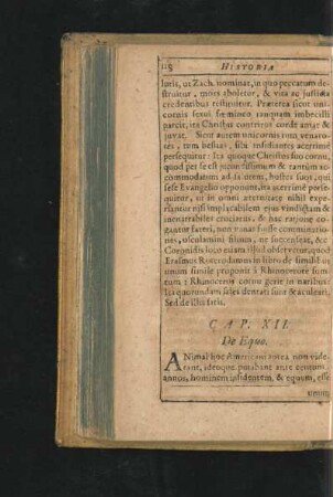 Cap. XII. De Equo.