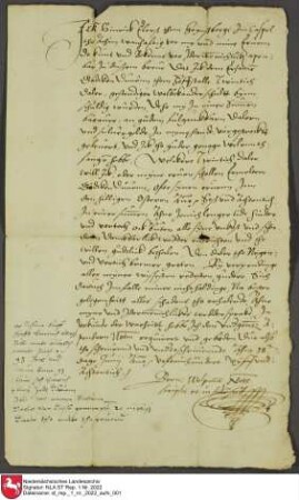 1585; Wahl Johanns Adolfs von Holstein zum Bremischen Erzbischofe