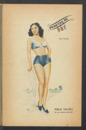 Perla Valdez (de las revistas porteñas) - [Dibujo] : Pebetas de PBT