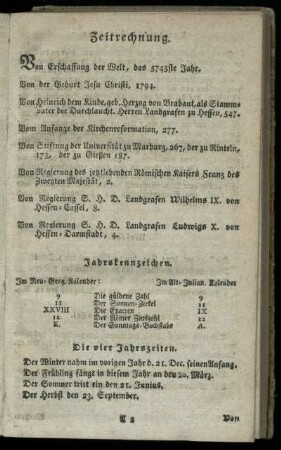 Zeitrechnung