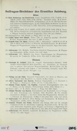 Suffragan-Bisthümer des Erzstiftes Salzburg (Nr. 396-585)
