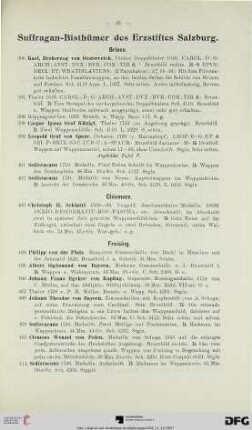 Suffragan-Bisthümer des Erzstiftes Salzburg (Nr. 396-585)