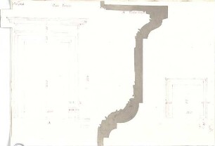 Lange, Ludwig; Lange - Archiv: VI.1 Renaissance in Italien (vorw. Details) - Hausfassade (Details, Schnitt)