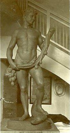 Billing, Hermann; Kiel (Schleswig-Holstein); Rathaus - Statue (Detail)