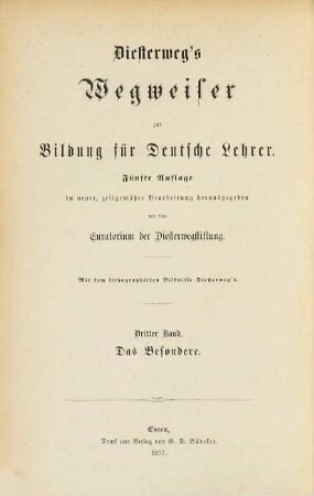 Wegweiser zur Bildung für deutsche Lehrer, 3. Das Besondere ; Abt. 2