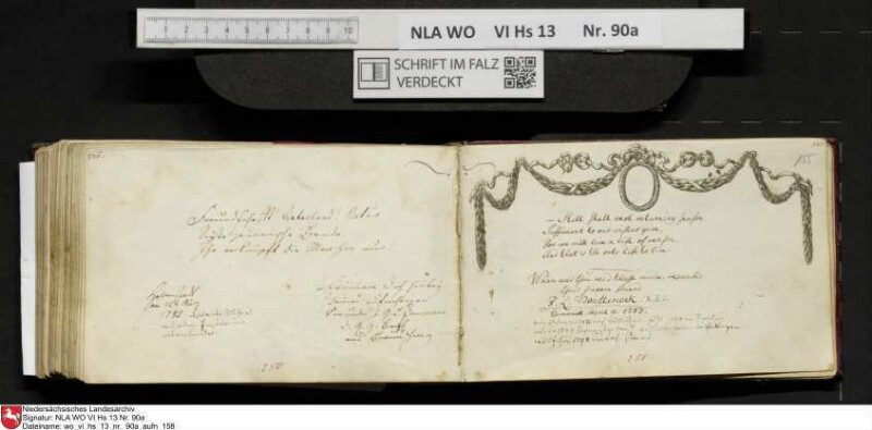 Stammbuch des Ernst Philipp Ludwig Zellmann (1763-1795) aus
                           Braunschweig