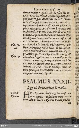 Psalmus XXXII. Qui est Poenitentialis Secundus