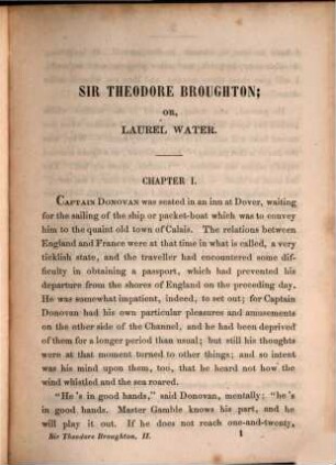 Sir Theodore Broughton; or, Laurel water, 2