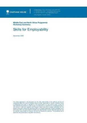 Skills for employability in Egypt