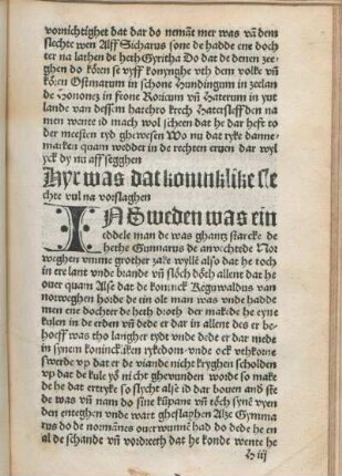 Hyr was dat koninklike slechte vul na vorslaghen