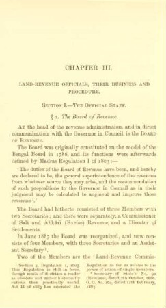 Chapter III. Land-revenue officials, their business and procedure