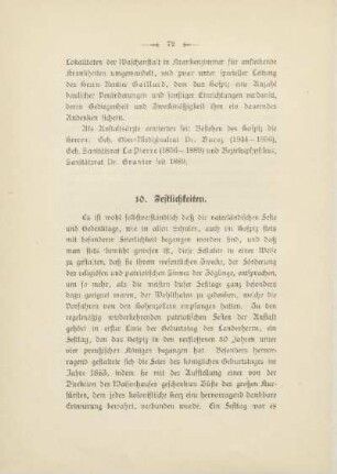 10. Festlichkeiten