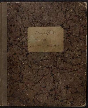 8: VIII, Versuche 1. Jan. 1850 - März 1856 [Laboratory Diary]