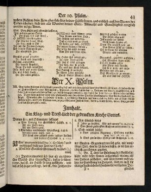 43-51, Der X. - XI. Psalm