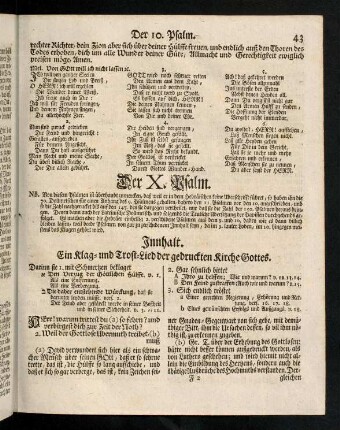 43-51, Der X. - XI. Psalm