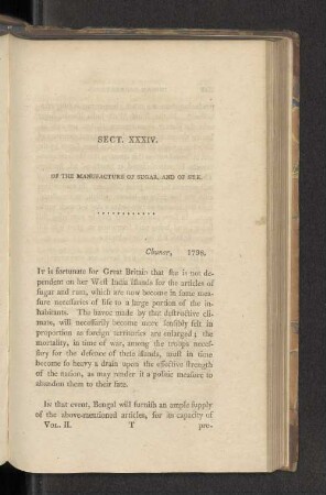 Sect. XXXIV. Of the manufacture of sugar, and of silk.