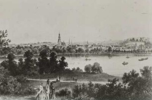 Zwickau. Stadtansicht mit Dom St. Marien