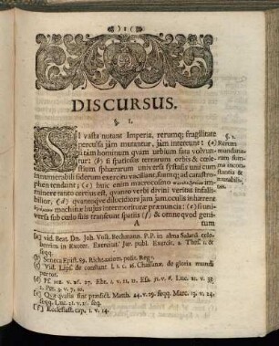 Discursus.