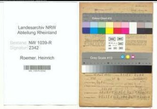 Entnazifizierung Heinrich Roring , geb. 28.12.1900 (Landwirt)