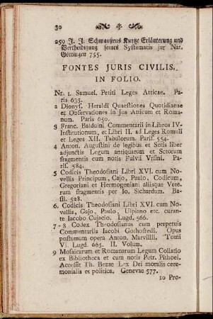 Fontes Juris Civilis.