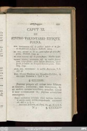 Caput XI. De Stupro Voluntario Eiusque Poena.