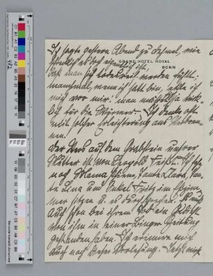 Brief an Alice Bensheimer