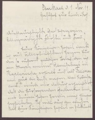 Schreiben von Emilie Göler von Ravensburg an Großherzogin Luise; Notizen über eine Reise und das Stiftungsfest