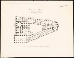 Erweiterung des Alten Rathauses, Potsdam: Grundriss Sockelgeschoss