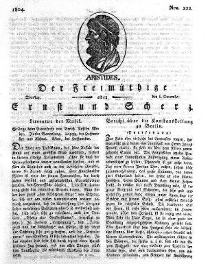 Nro. 222., Dienstag den 6. November