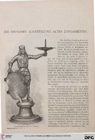 Die Dresdner Ausstellung alter Zinnarbeiten