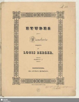 1: Douze Etudes pour le Pianoforte : Oe. 12