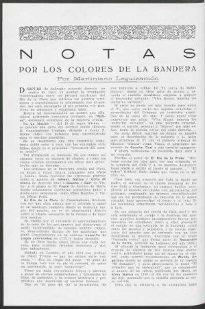Notas - Por los colores de la bandera