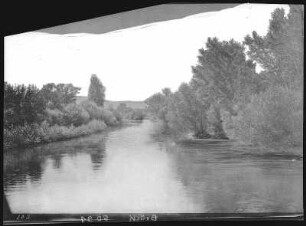 Sparks ("Eisenbahnstadt"). River Scene, Sparks, Nev.