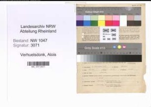 Entnazifizierung Alois Verhuelsdonk , geb. 08.09.1901 (Beamter)