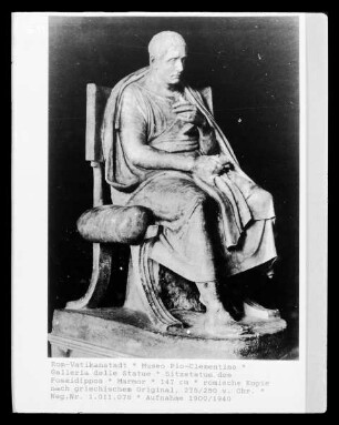 Sitzstatue des Poseidippos