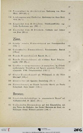 Bronze (Nr. 530-543)