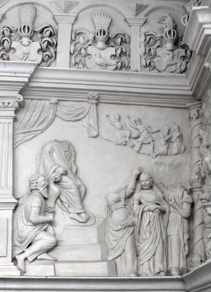 Stuckreliefs mit biblischen Szenen — Relief