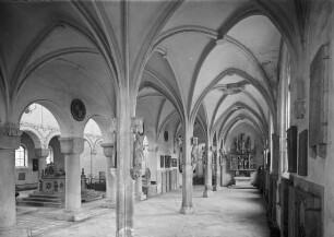 Heilsbronn, ehem. Zisterzienserklosterkirche, südl. Seitenschiff, nach Osten