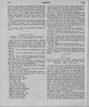 Bulletins des Séances de la Classe des Sciences de l' Académie [Royale des Sciences, des Lettres et des Beaux-Arts de Belgique] Bruxelles. - Bruxelles. - [Bd.] I année 1847. - 1848