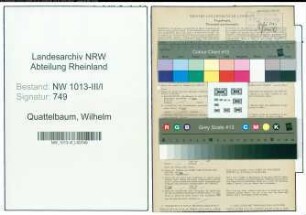 Entnazifizierung Wilhelm Quattelbaum , geb. 19.09.1894 (Kraftfahrer)