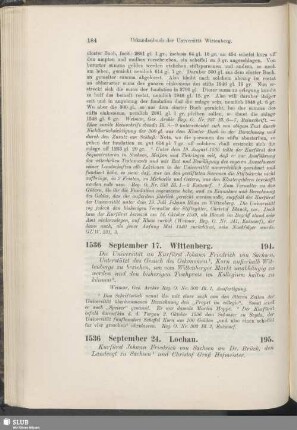 194. 1536, September 17. Wittenberg