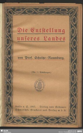 Die Entstellung unseres Landes